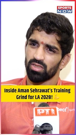 Inside Aman Sehrawat’s training grind for LA 2028🔥 #asiangames #shorts #shortsfeed #olympics