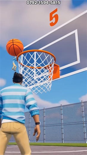 DUNKING IN FORTNITE! 🏀 Map Code: 0792-1594-5815 #fortnite #nba #basketball #gaming