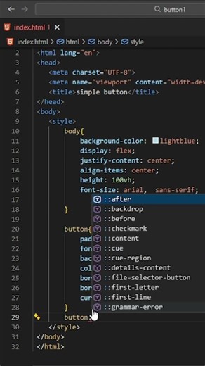 how to change button color on click HTML CSS tutorial
