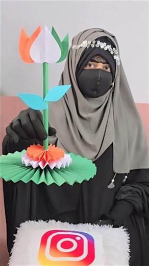 Tricolour Flower Craft idea for Republic day/ Republic day special craft #ytshorts #shorts #support