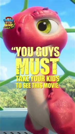 Parents, it's a must! 🐾 🍿 🦖 #PAWPatrolMovie is in theatres everywhere. Get tickets now!