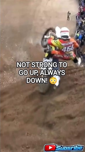 Uphill Fail! Motorcycle Nearly Rolls Backward on Extreme Incline #motocross #extreme #dirtbike #mx