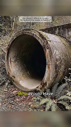 Abandoned Giant Pipe Converted into a Secret Luxury Home