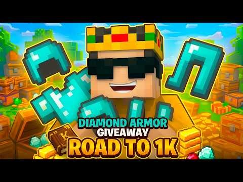 💎 FULL Diamond Armour Giveaway LIVE! | Road to 1K Subs | McFleet S2 | GMatharuG #mcfleet #live