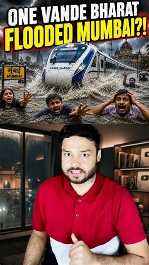 This 1 Vande Bharat Train Caused WATER FLOOD in Mumbai! Know How! #shorts