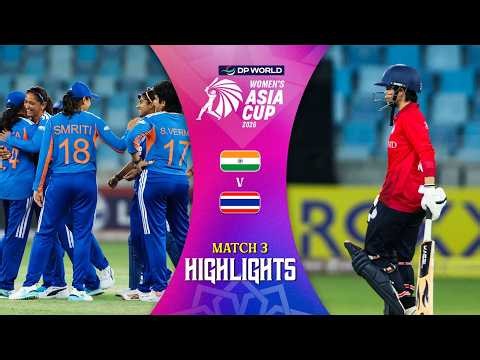 Match Highlights | Match 3 | India (W) vs Thailand (W) | DP World Women's Asia Cup 2026