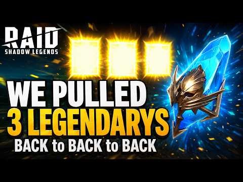 WE PULLED 3 LEGENDARYS! - Raid Shadow Legends