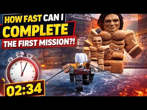 How Fast Can I Complete the First Mission?! ⏱️ | Attack on Titan Revolution