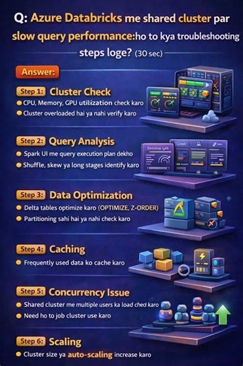 Slow query performance on a shared cluster. What troubleshooting steps would you take?