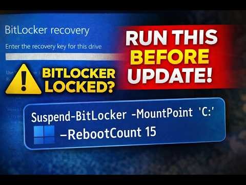 BitLocker Recovery Key After Windows Update? FIX IT Before You Restart!