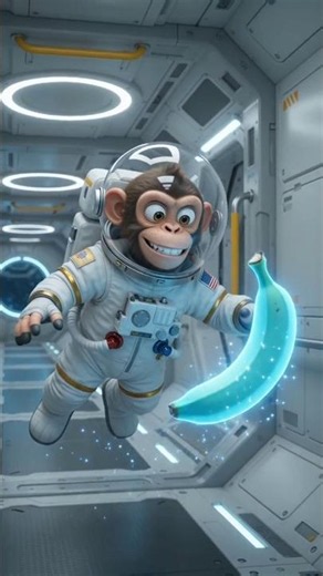 Space Monkey vs Alien Banana! 🐒🚀 part 2 #magic