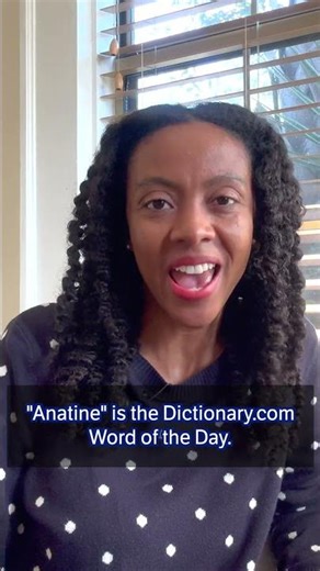 Word of the Day: anatine