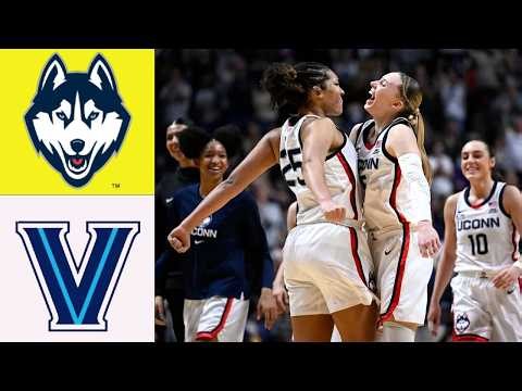 UConn Huskies vs Villanova Wildcats | FULL GAME | Mar 9,2026 | Women's College Basketball TODAY