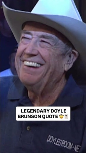 Doyle Brunson Poker Wisdom 😅 #poker #casino #pokerplayer