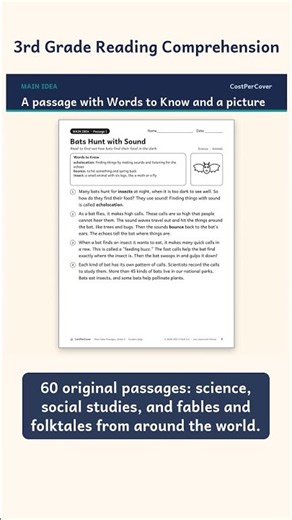 3rd Grade Reading Comprehension Passages | 6 Skills, 60 Passages