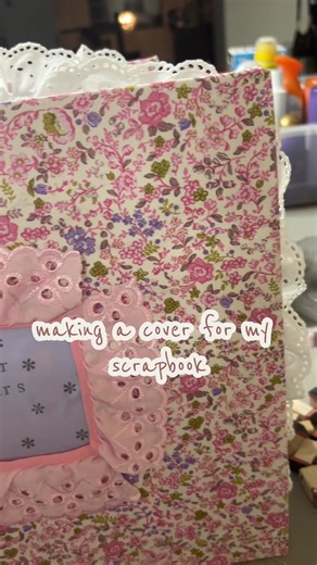 make the cover of my scrapbook with me!! (Ignore how I look🫩 I wanted to finish it right when I got off work) but it’s finished now!! I still have some more vids I’ll post though of me making the pages and a full reveal of the book soon!! #scrapbook #scrapbooking #artsandcrafts #hobbylobby #anniversary
