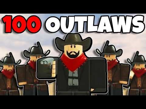 I Beat Roblox Dead Rails Using 100 OUTLAWS...