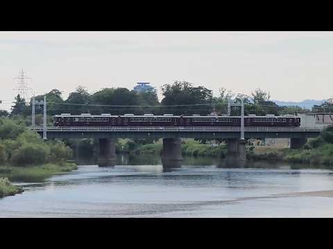 阪急京都線 桂川橋梁を渡る6300系6352F(10/12 2026)