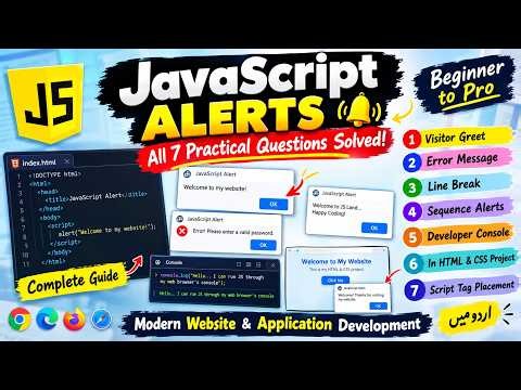 BASIC JAVASCRIPT CH:1 PRACTICAL QUESTIONS SOLVED [CLASS:45]