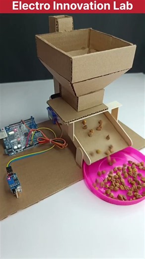 Automatic Feeder Machine with Arduino Uno #shorts#dcmotor