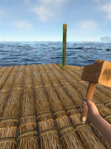 The shark wanted in. The dog got in 🦈🐶 Who would you let on your raft? 📲 Play Raft Survival: Ocean Nomad. Link in bio! #raft #raftsurvival #oceannomad #game #dog #sharkattack