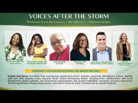 United Nations NGO CSW70 Presentation: Community-Led Disaster Response for Women and Girls