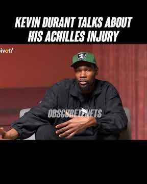 Kevin Durant talks about his Achilles injury #shorts #ytshorts #kevindurant #nba #basketball