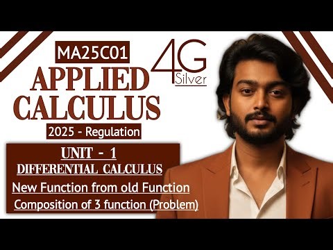 Composition of three functions problem in Tamil | New function from old Function | Applied Calculus
