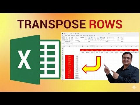 Excel 2025 🚀 How to Transpose Rows to Columns | 1 EASY Method (No Formula!) #excel #exceltips 
