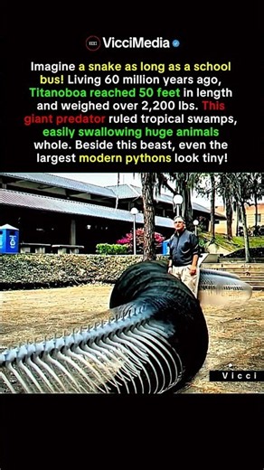 The 50-Foot Prehistoric Monster Snake!