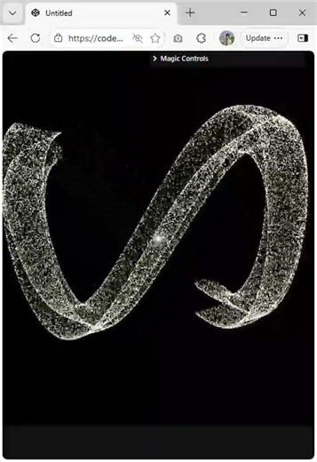 Epic three.js Dust Particles Animation Tutorial #Shorts