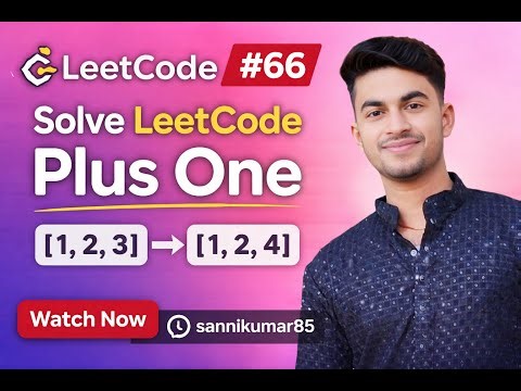 LeetCode #66 Explained with Animation | Plus One (Array)|Problem Of The Day(01.01.2026)
