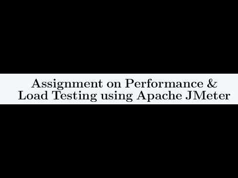 Performance & Load Testing using Apache JMeter