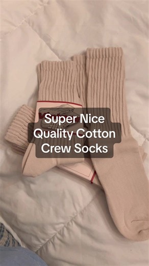 If you are needing some really nice socks, these are 98% cotton and the quality on these are outstanding, especially for the price! #tiktokshopcreatorpicks #tiktokshopsparkcreators #tiktokcreatorpicks #crewsocks #sock