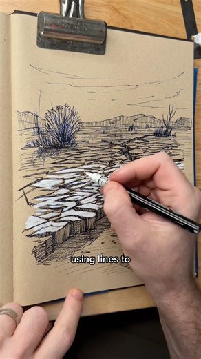 Lines describe form while shading!