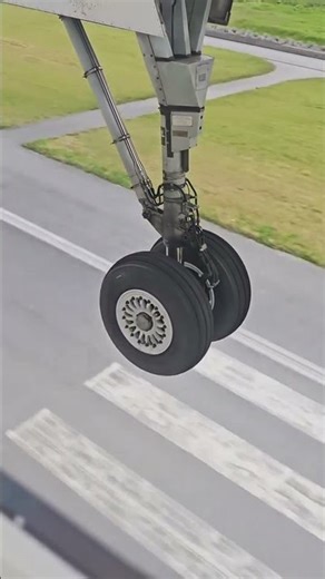 Bombardier Q400 Takeoff and Landing | Landing Gear View | Dash 8 Turboprop Power