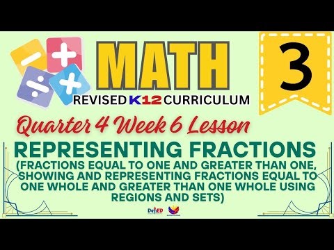 MATH 3 | REPRESENTING FRACTIONS | WEEK 6 LESSON | QUARTER 4 | REVISED CURRICULUM 