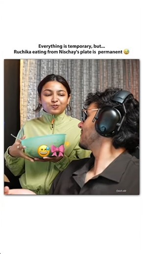 Ruchika loves eating from Nischay's plate 😂❤️ ‪@triggeredinsaan‬ #ruchikarathore #triggeredinsaan