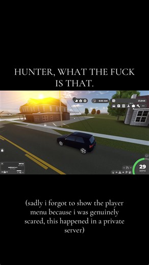 Greenville private server scary: mysterious white sphere car in Roblox
