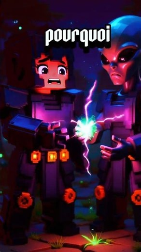 J'ai rencontré un alien cette nuit ! #minecraft