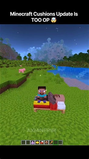 Minecraft Cushions Update Is TOO OP 🤯 #minecraft #shorts