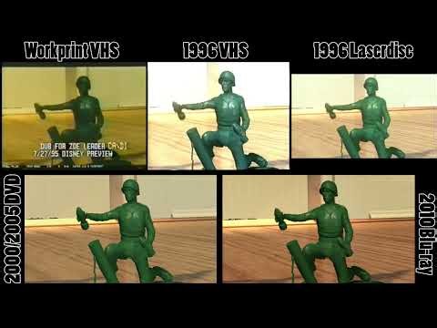 Toy Story VHS, Laserdisc, DVD, & Blu-ray Comparison 2