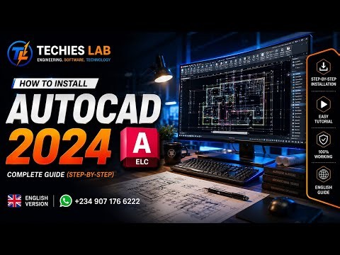 How to Install AutoCAD 2024 on PC | Complete Step-by-Step Installation Guide for Beginners
