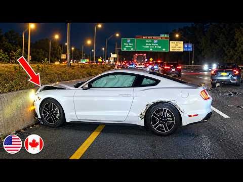 MUSTANG FINDS A BARRIER INSTEAD OF A CROWD | Driving Fails | Learn to Drive - 1075