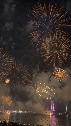 🎆 Sky Full of Fire & Golden Dreams | Epic Fireworks Show (4K) please subscribe #fireworks #reels