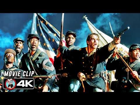 The Battle Of Morris Island Scene | GLORY (1989) Movie CLIP 4K