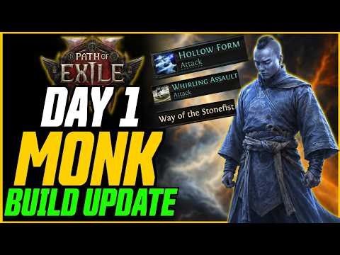 SPIN TO WIN MARTIAL ARTIST! Updated Day 1 Monk Build Guide // Path of Exile 2