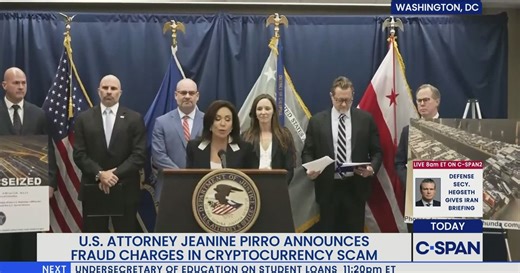 U.S. Attorney Jeanine Pirro Holds Briefing on International Fraud Network