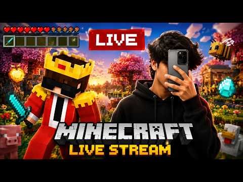 MINECRAFT LIVE. PUBLIC SMP 24/7 ONLINE | CRACKED JAVA / BEDROCK & POCKET EDITION #minecraft