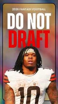 DO NOT DRAFT This Fantasy Football Landmine! #shorts